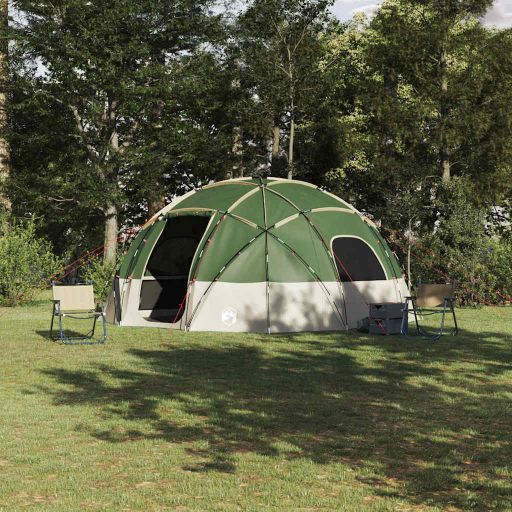 Campingzelt mit Dach Grün 475 x 475 x 235 cm Polyester