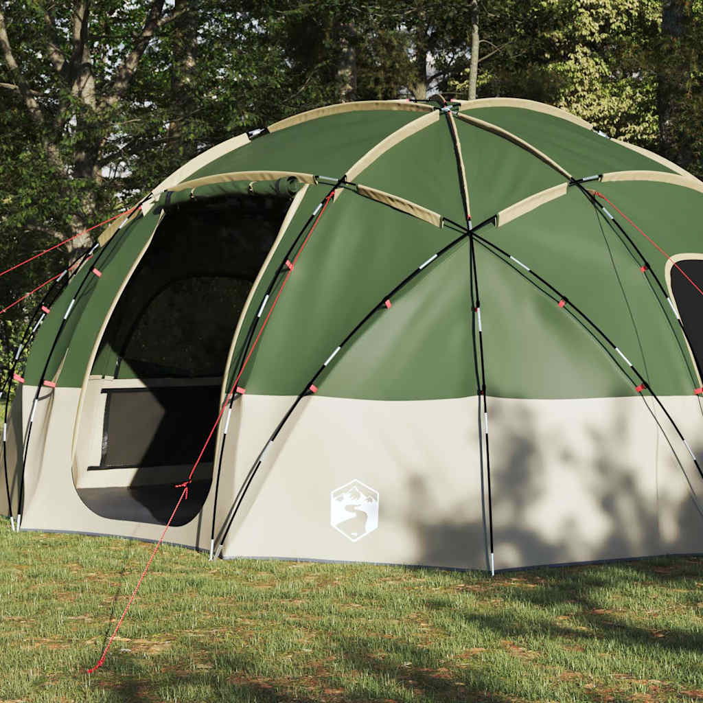 Campingzelt mit Dach Grün 475 x 475 x 235 cm Polyester
