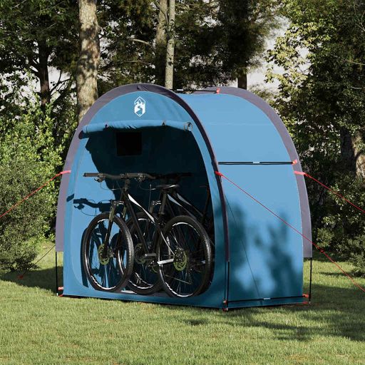 Fahrradgarage mit Dach mit Speicher Grün 210 x 90 x 174 cm