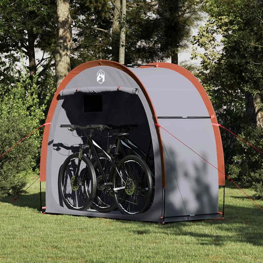 Fahrradgarage mit Dach mit Speicher Grün 210 x 90 x 174 cm