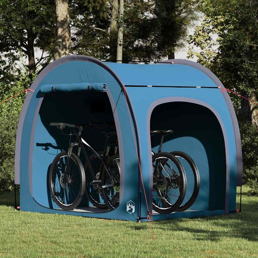 Fahrradgarage mit Dach mit Speicher Grün 218 x 156 x 180 cm