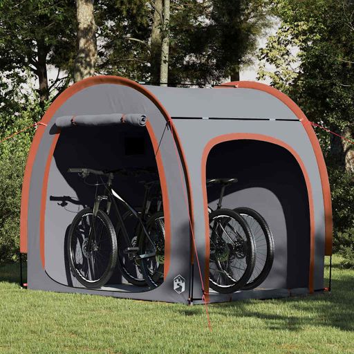 Fahrradgarage mit Dach mit Speicher Grün 218 x 156 x 180 cm
