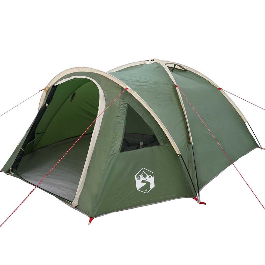 vidaXL Campingzelt mit Dach Grün 308 x 268 x 130 cm Polyester