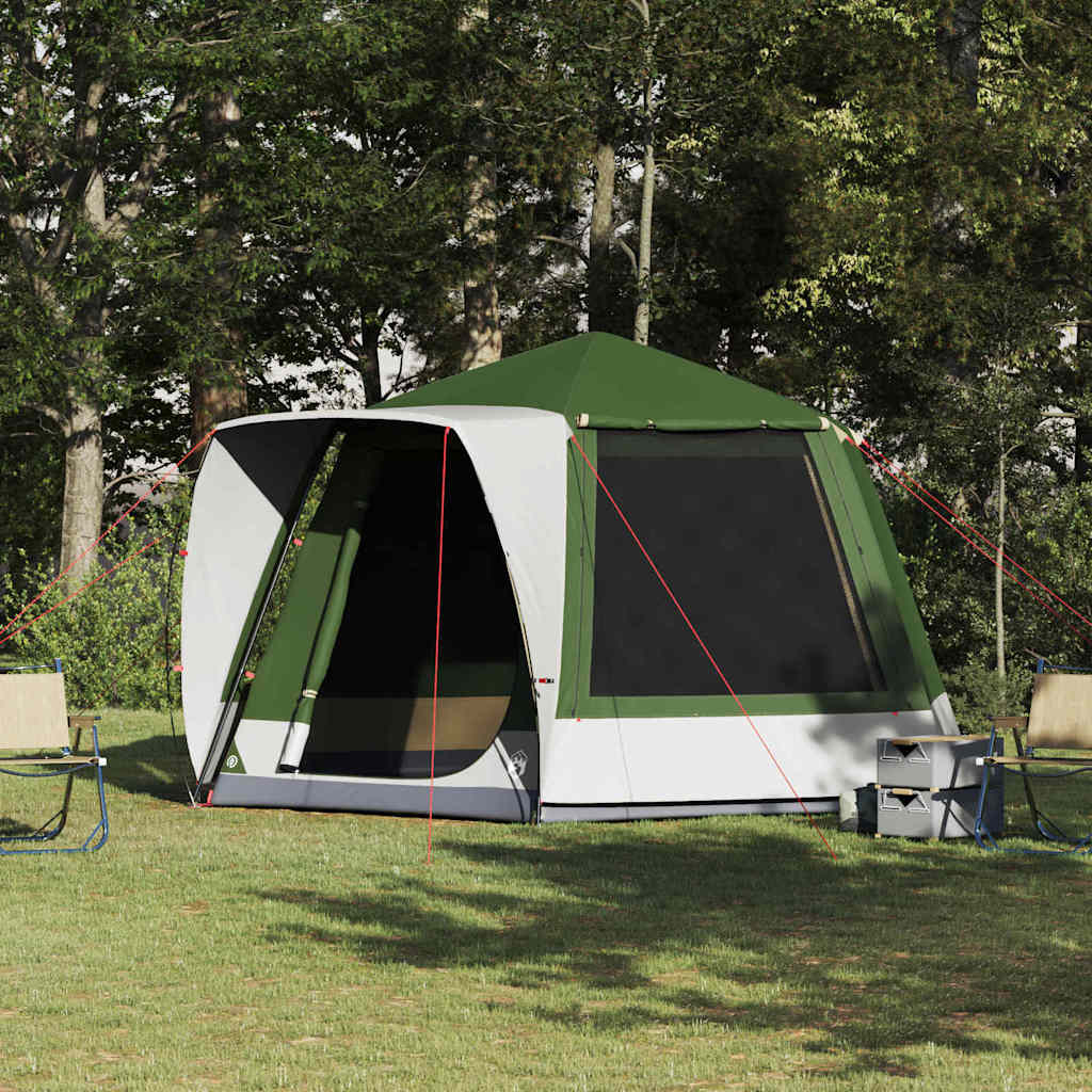 vidaXL Campingzelt Grün 420 x 420 x 227 cm Polyester