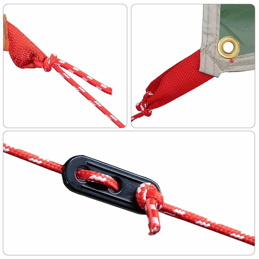 vidaXL Wasserfeste Plane mit Dach Grün