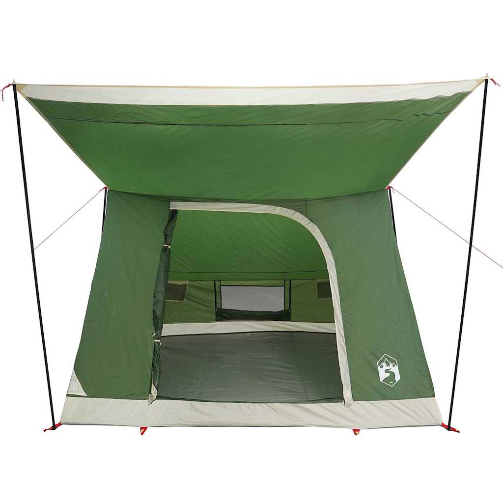 Campingzelt mit Dach mit Speicher Grün 282 x 225 x 154 cm Taft