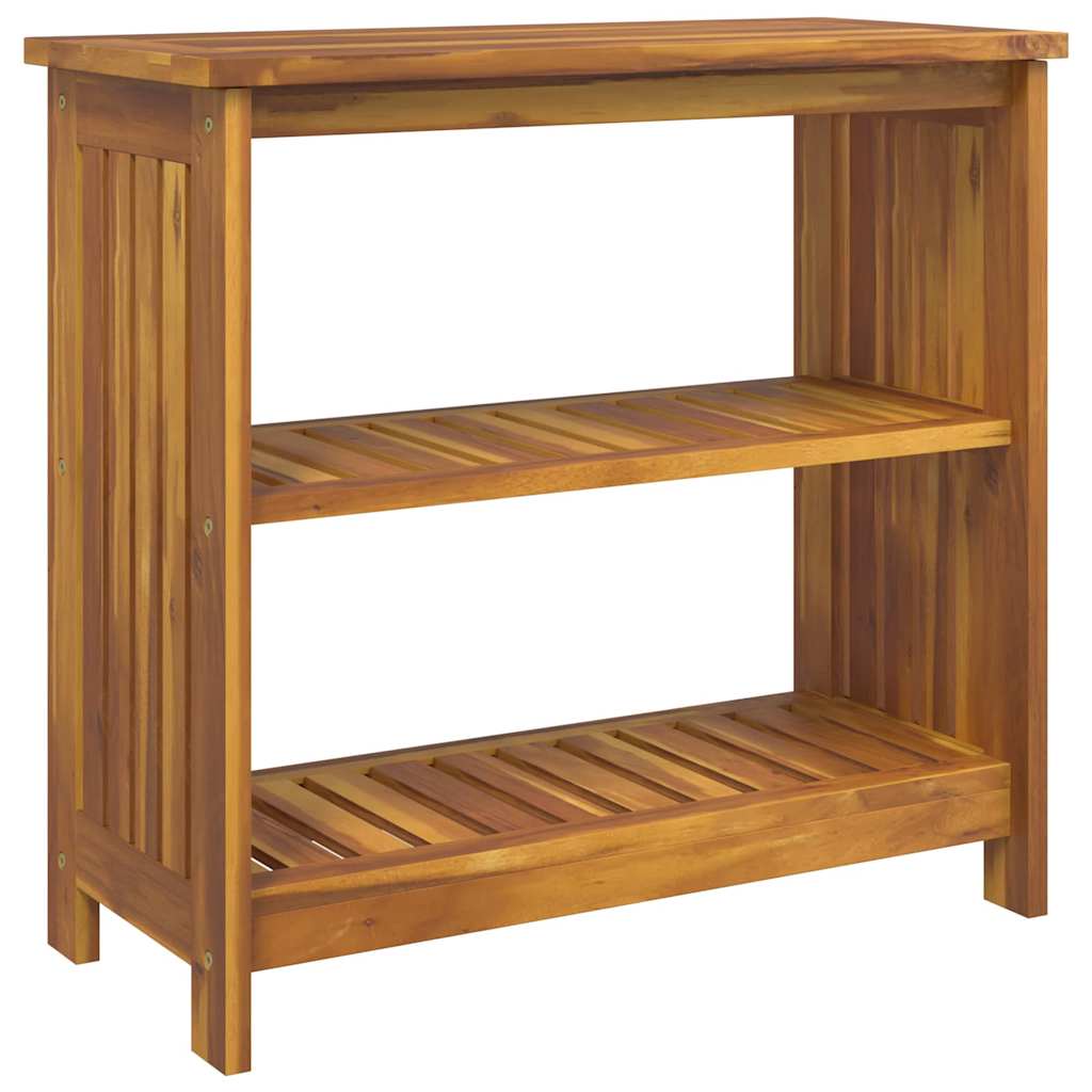 vidaXL Garten-Schrank mit Regal Natur 75 x 35 x 70cm Massivholz Akazie