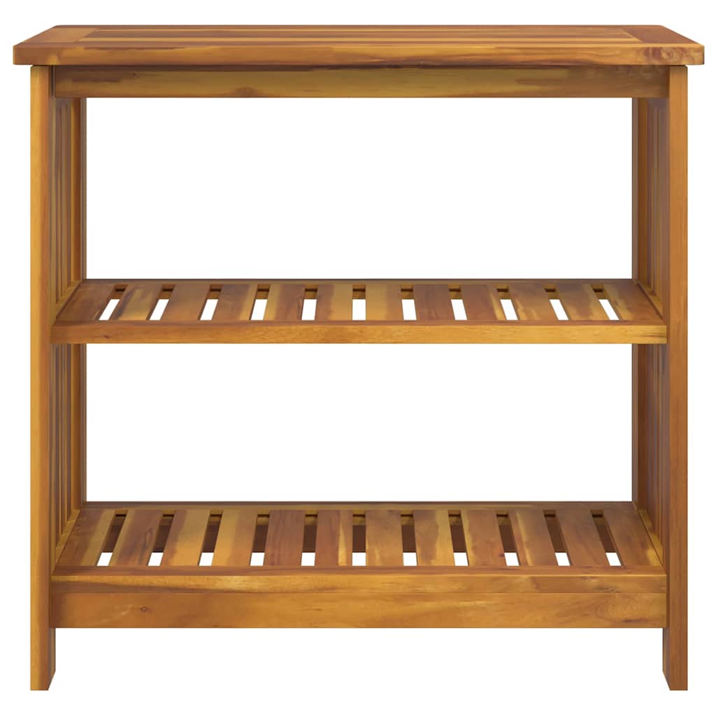 vidaXL Garten-Schrank mit Regal Natur 75 x 35 x 70cm Massivholz Akazie