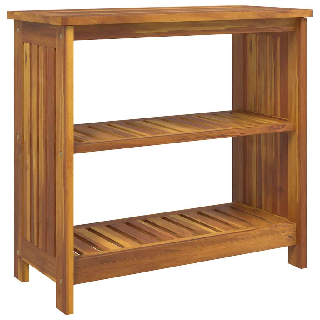 vidaXL Garten-Schrank mit Regal Natur 75 x 35 x 70cm Massivholz Akazie