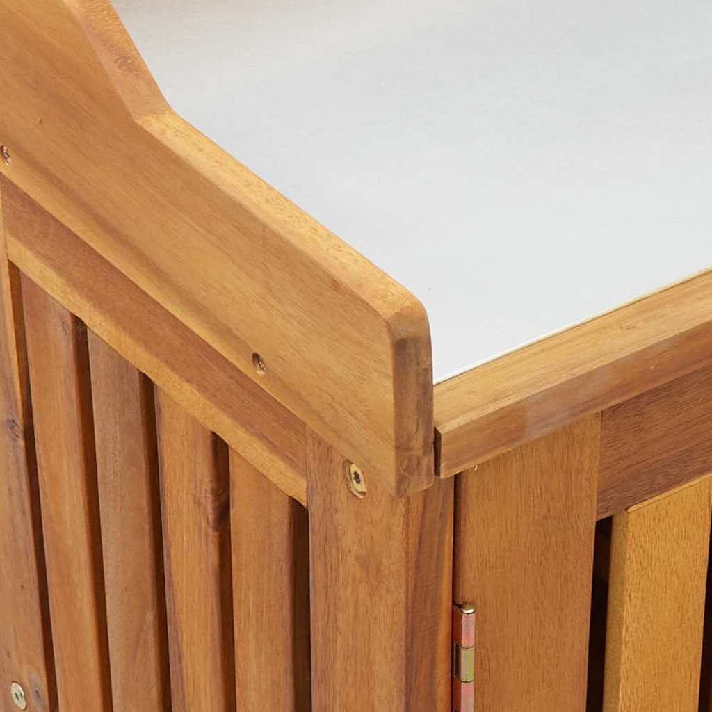 vidaXL Garten-Schrank Natur 78 x 36,5 x 78 cm Massivholz Akazie