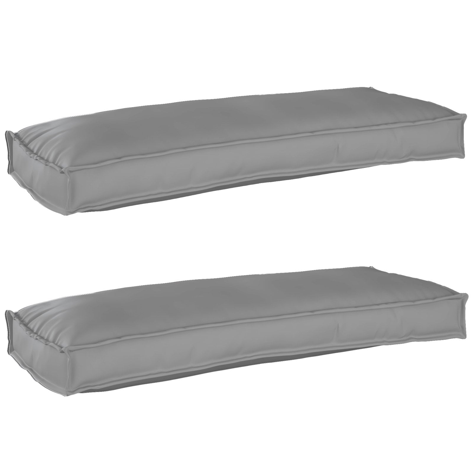 vidaXL Palettenkissenset 2 pcs Anthrazit 100 x 40 x 8 cm Oxford-Stoff