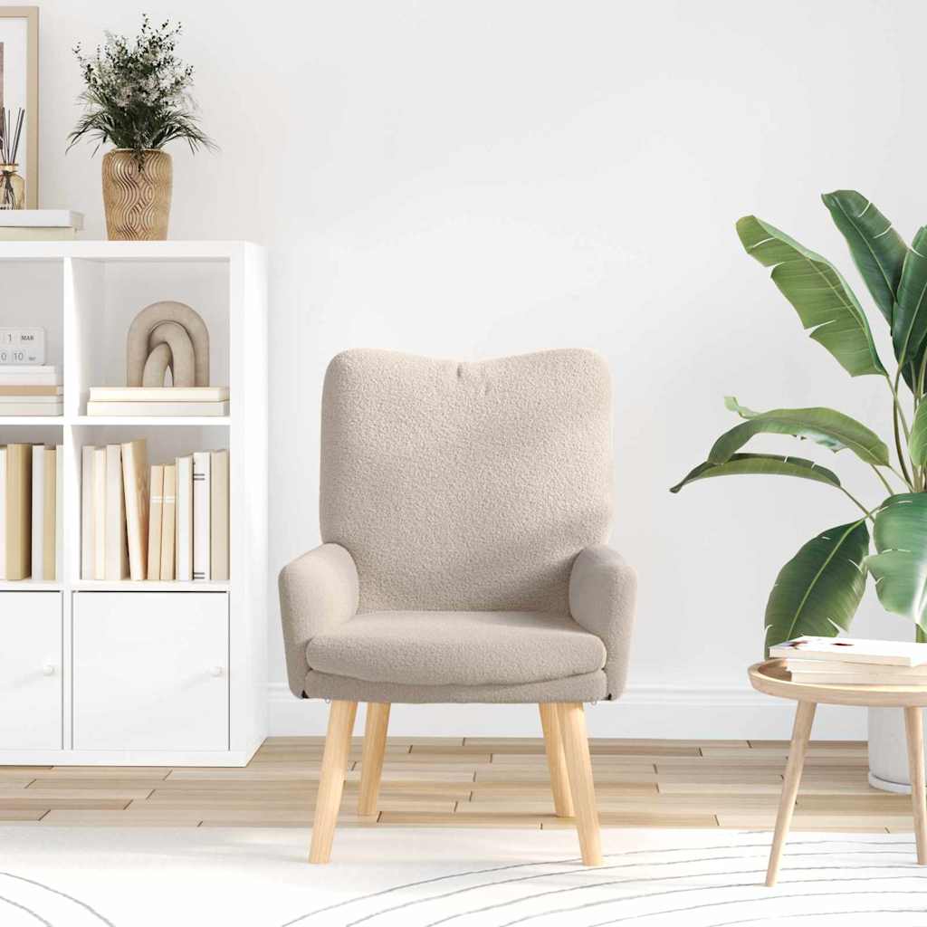 vidaXL Sessel Hellgrau 63 x 67 x 94 cm Stoff