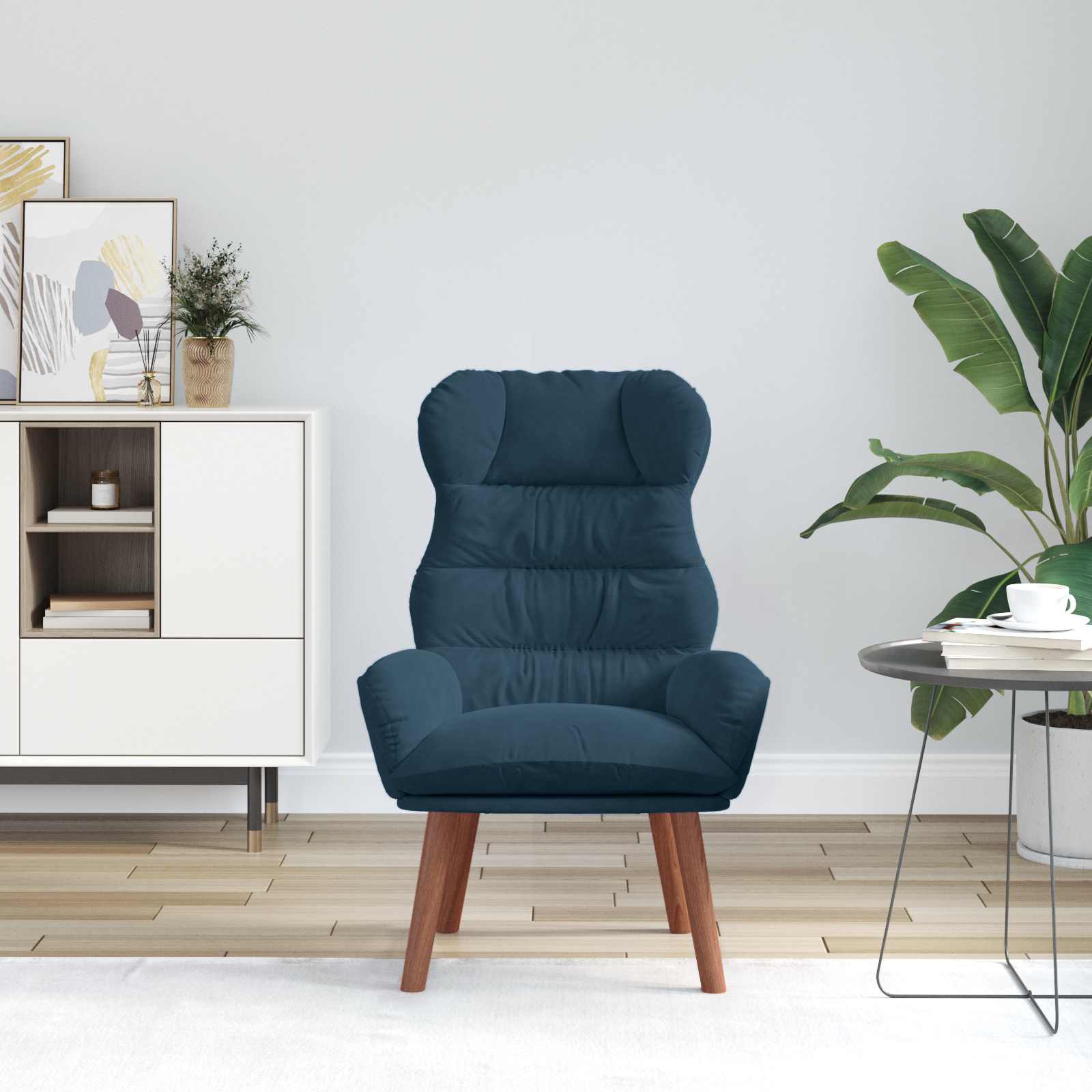 vidaXL Sessel Blau 69 x 74 x 93 cm Samt