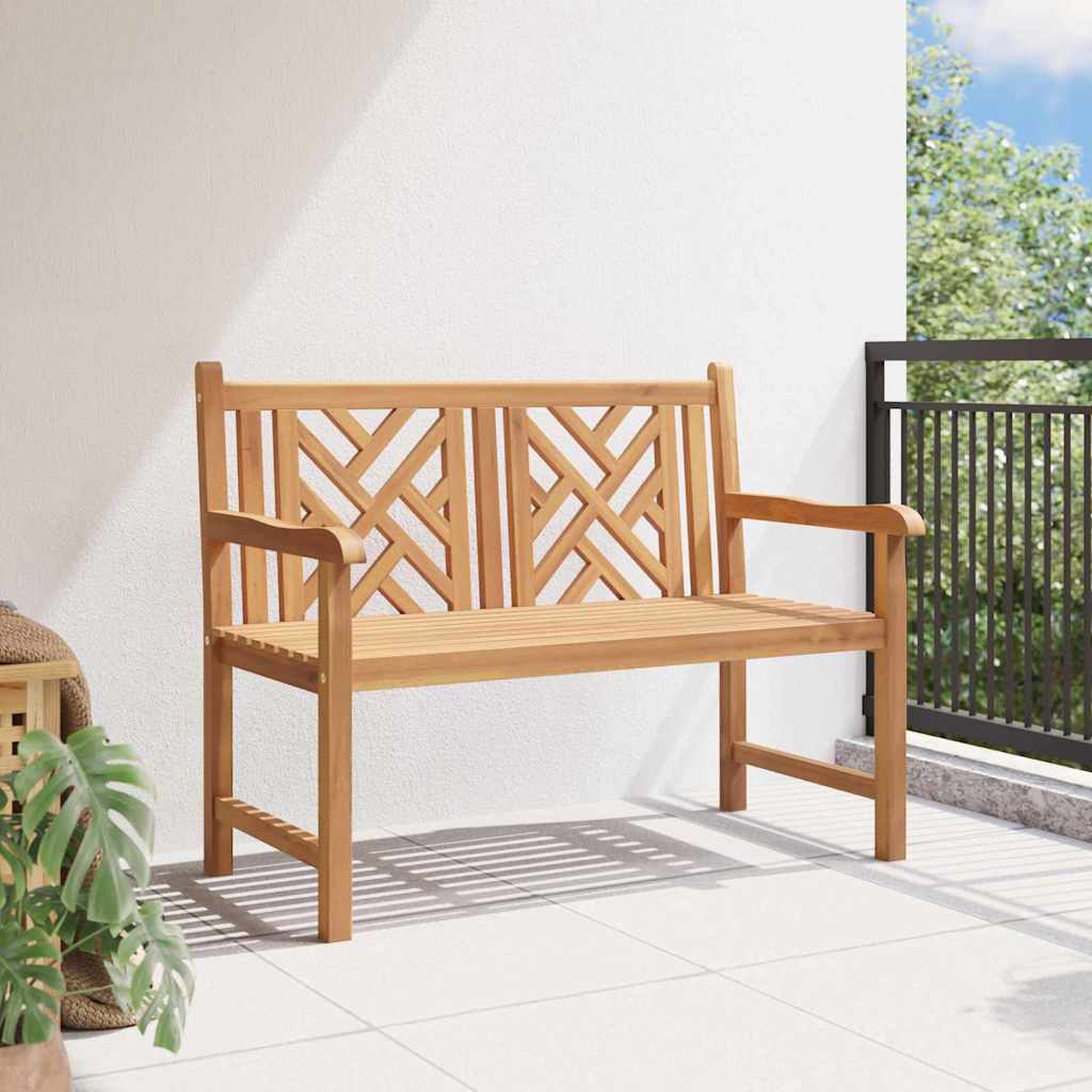 vidaXL Bank Braun 114 x 60 x 90 cm Massivholz Teak