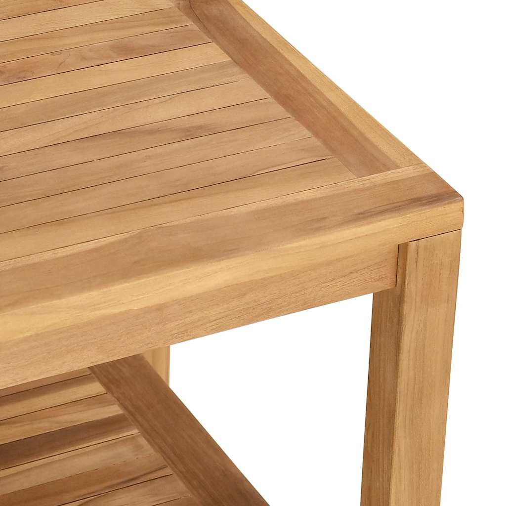 vidaXL Couchtisch Braun 45 x 45 x 45 cm Teak-Massivholz