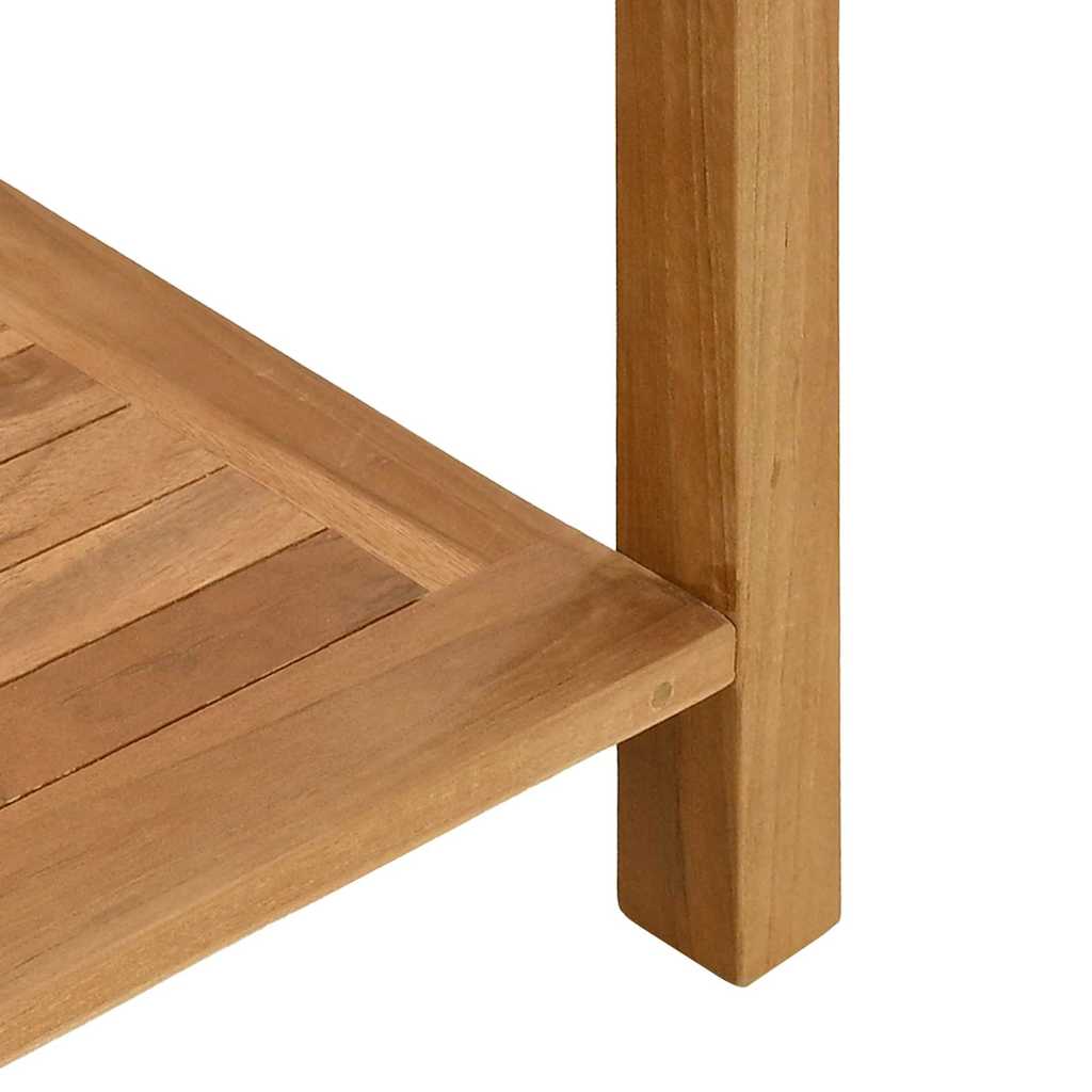 vidaXL Konsolentisch Braun 85 x 35 x 75 cm Massivholz Teak