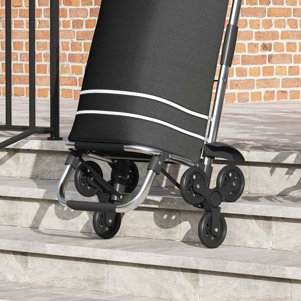vidaXL Einkaufswagen Schwarz 47 x 39 x 100,5 cm Oxford-stoff