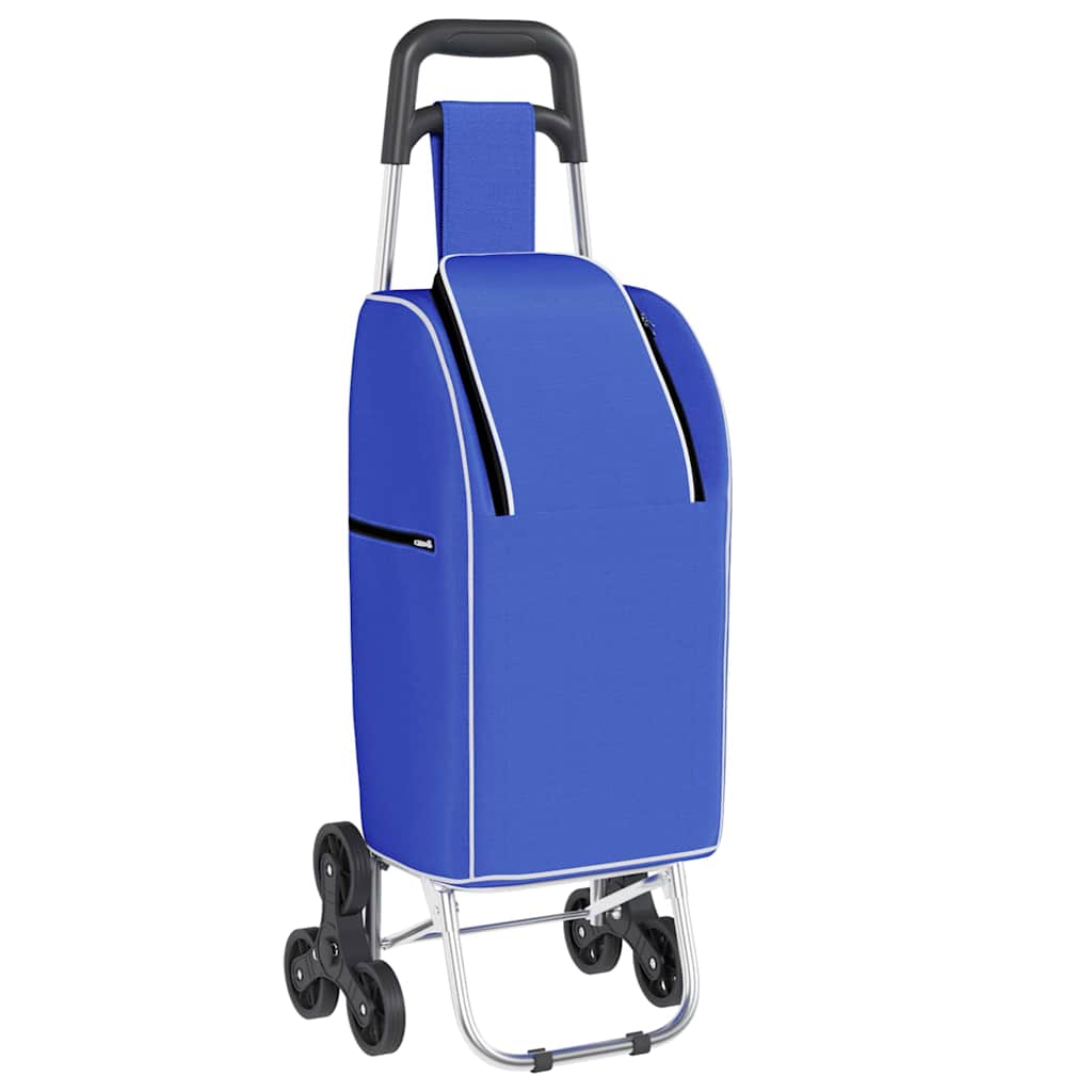 vidaXL Einkaufswagen Blau 39,5 x 33 x 93 cm Oxford-stoff