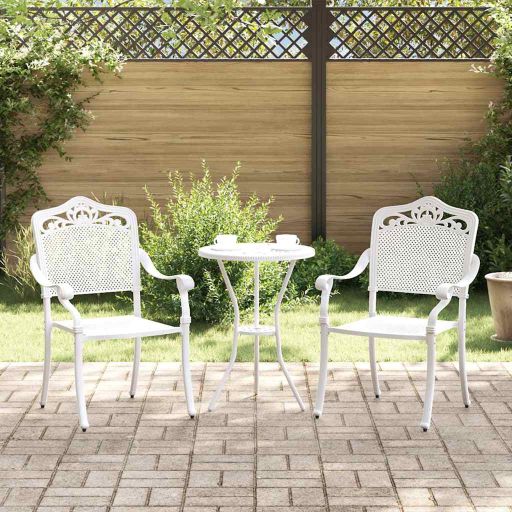 vidaXL Gartenstuhl 2 pcs Bronze 55 x 55 x 92,5cm Aluminium