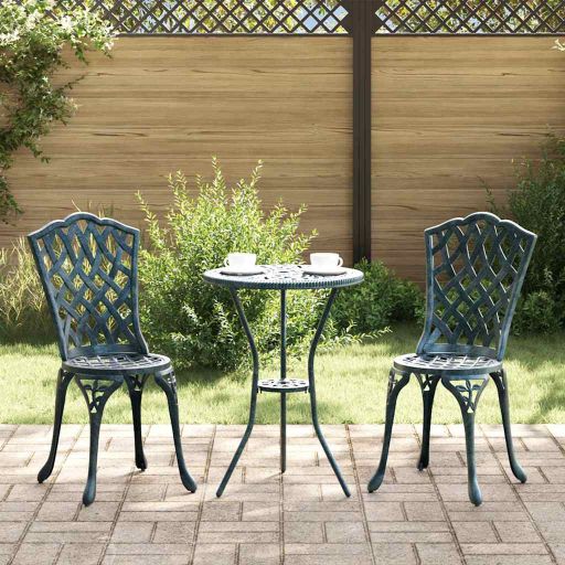 vidaXL Gartenstuhl 2 pcs Bronze 39 x 40 x 87cm Aluminium