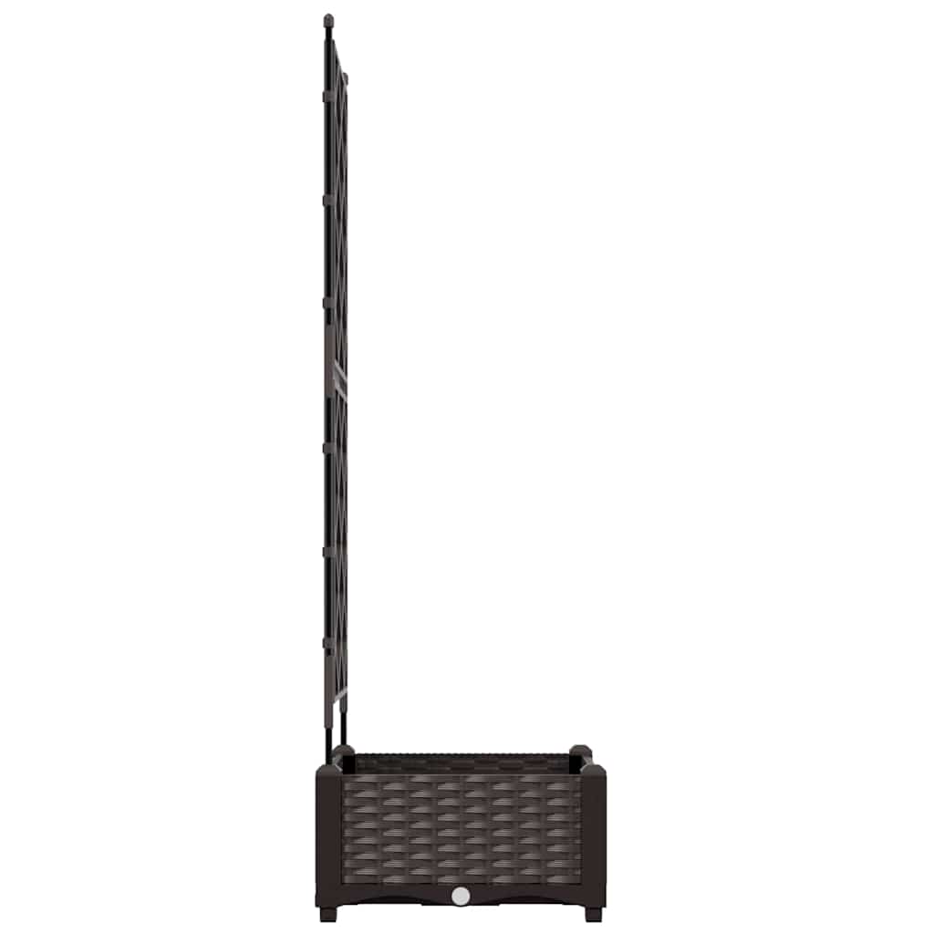 vidaXL Garten-Pflanzgefäß Braun 40 x 40 x 125,5 cm Stahl