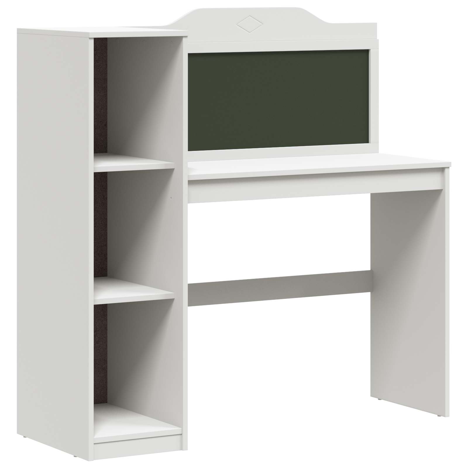 vidaXL Kreidetafel Schreibtisch ROROS Weiß 120 x 45 x 118,5 cm