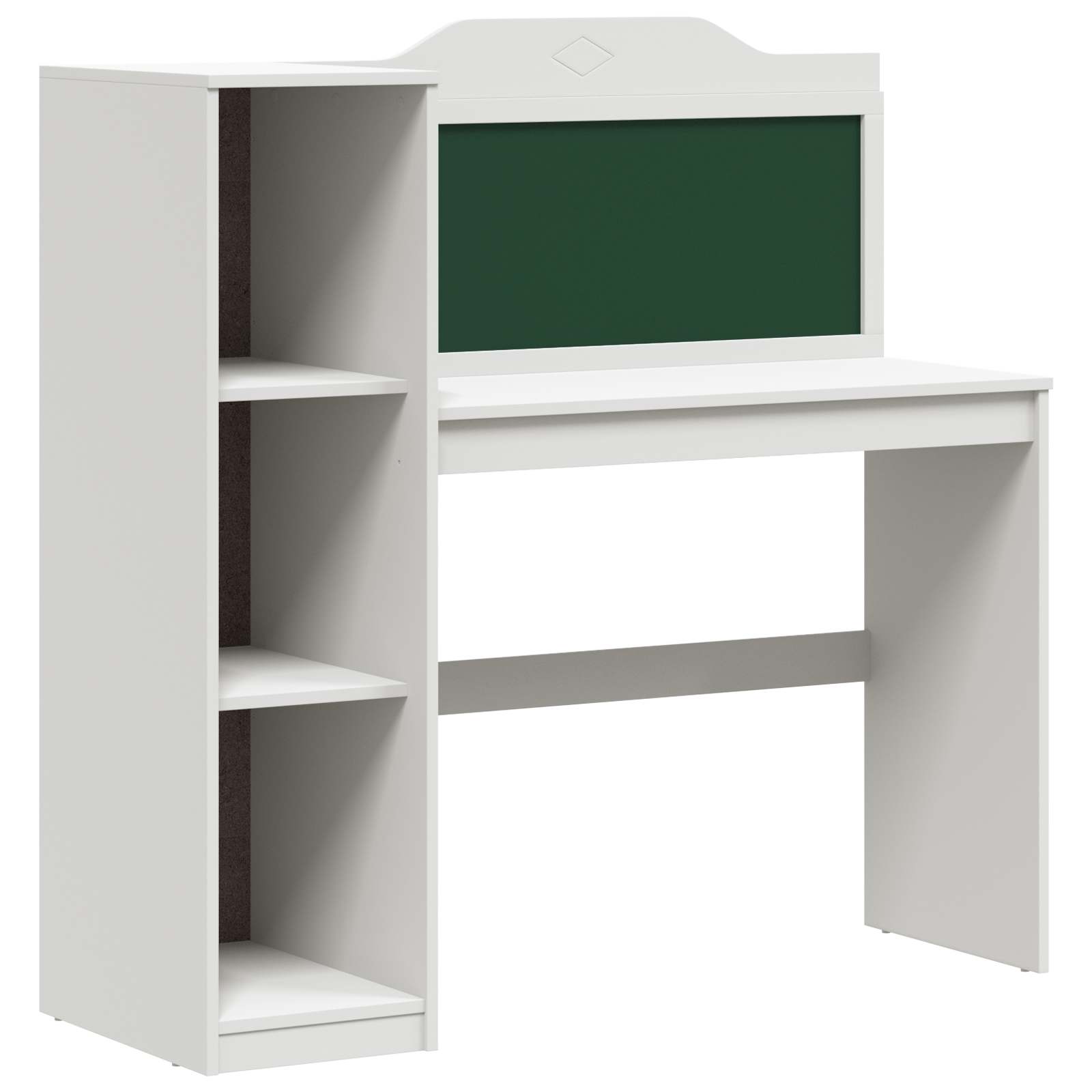 vidaXL Kreidetafel Schreibtisch ROROS Weiß 120 x 45 x 118,5 cm