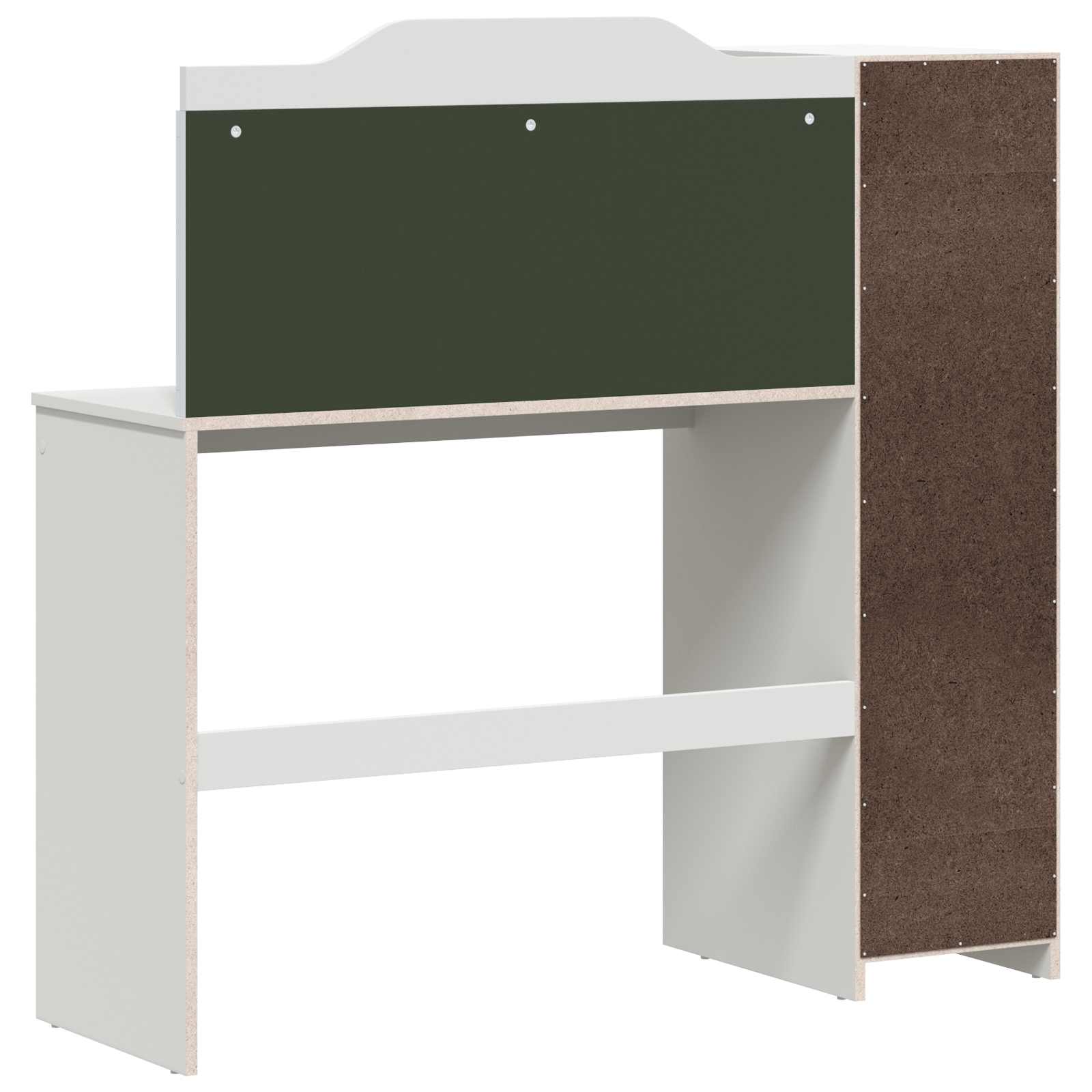 vidaXL Kreidetafel Schreibtisch ROROS Weiß 120 x 45 x 118,5 cm