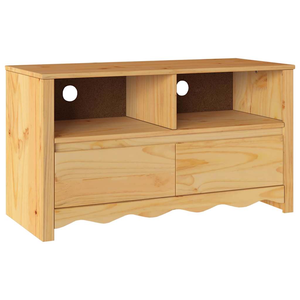 vidaXL TV-Schrank Drammen Eiche 99 x 43 x 55 cm Massivholz Kiefer