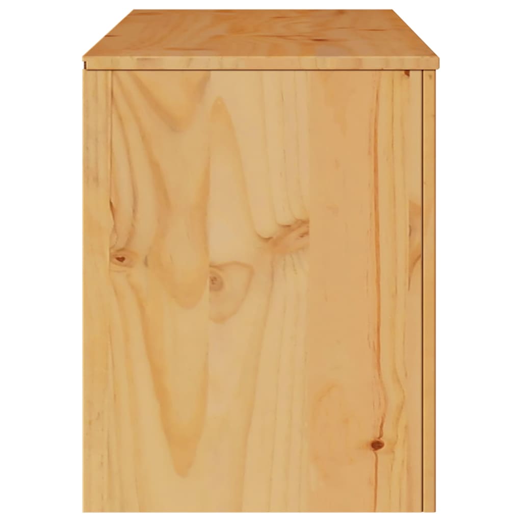 vidaXL TV-Schrank Drammen Eiche 99 x 43 x 55 cm Massivholz Kiefer