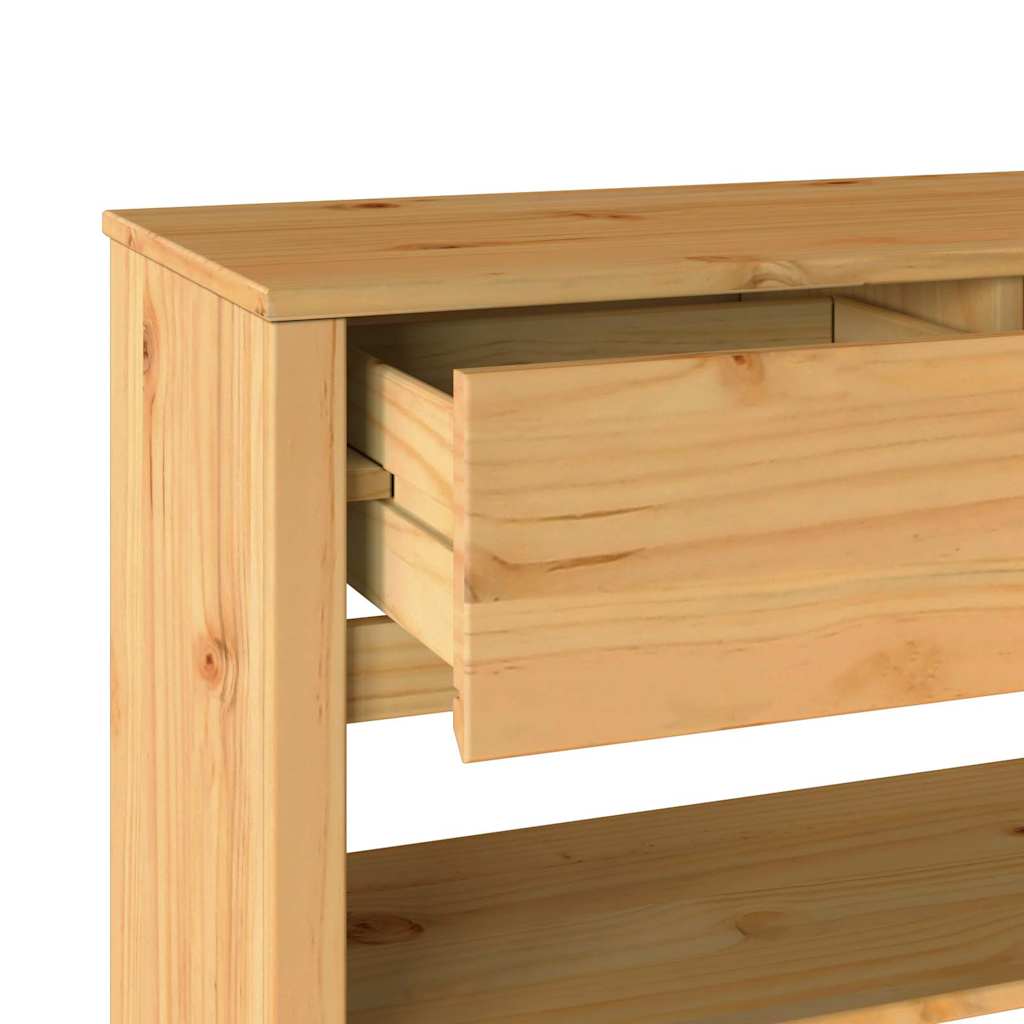 vidaXL Konsolentisch mit Schubladen Drammen Eiche 89,5 x 37 x 73 cm