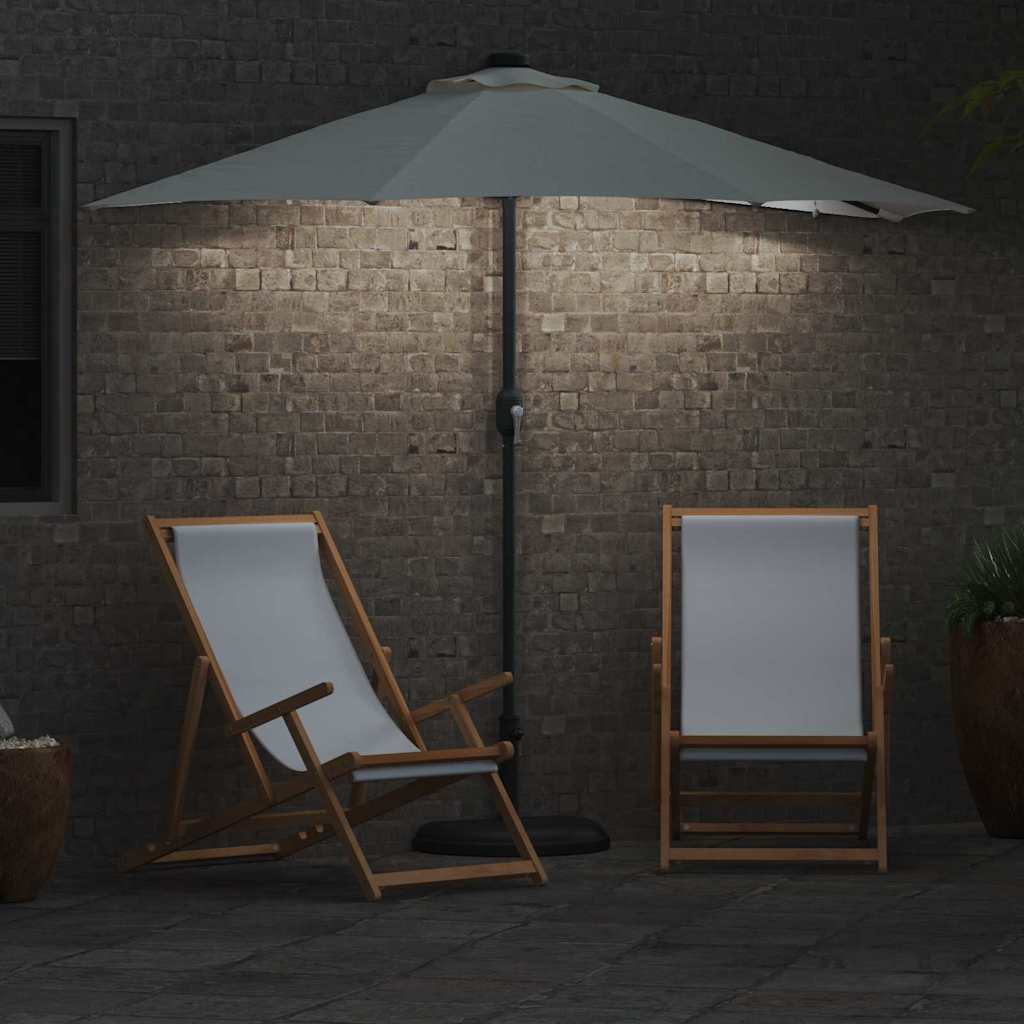vidaXL Gartenparasol Sand 294 x 150 x 223 cm Stoff
