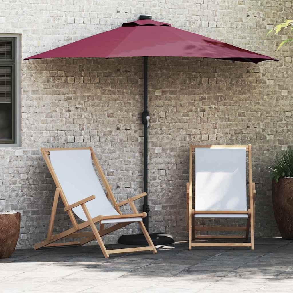 vidaXL Gartenparasol Sand 294 x 150 x 223 cm Stoff