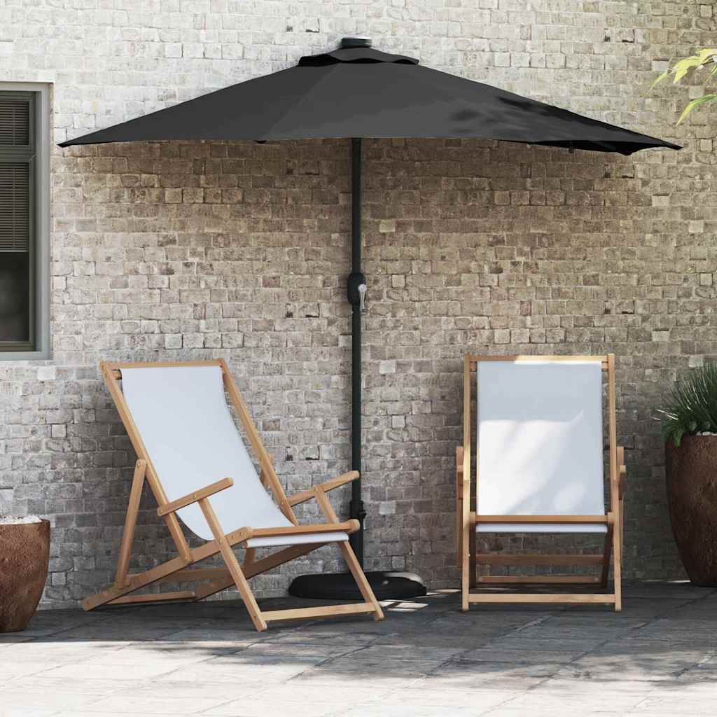 vidaXL Gartenparasol Sand 294 x 150 x 223 cm Stoff