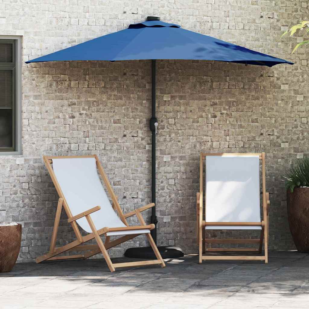 vidaXL Gartenparasol Sand 294 x 150 x 223 cm Stoff