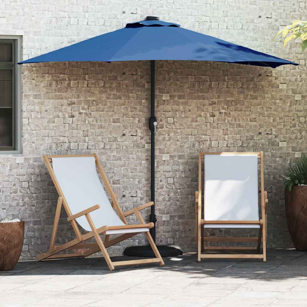 vidaXL Garten-Sonnenschirm Sand 294 x 150 x 224 cm Polyester und Stahl