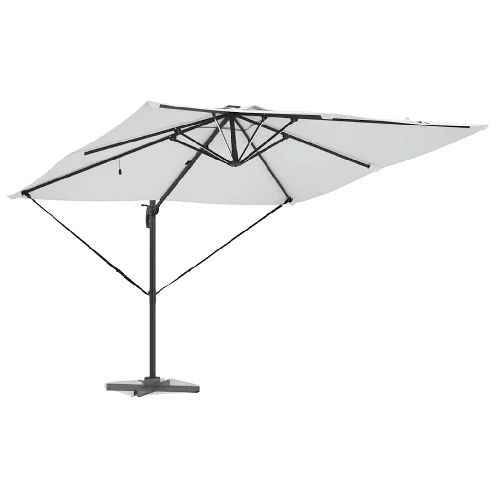 vidaXL Sonnenschirm Sand 286 x 284 x 270 cm Aluminium und Polyester