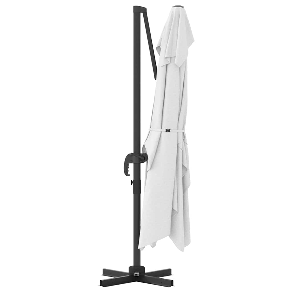 vidaXL Sonnenschirm Sand 351 x 250 x 260 cm Polyester und Aluminium