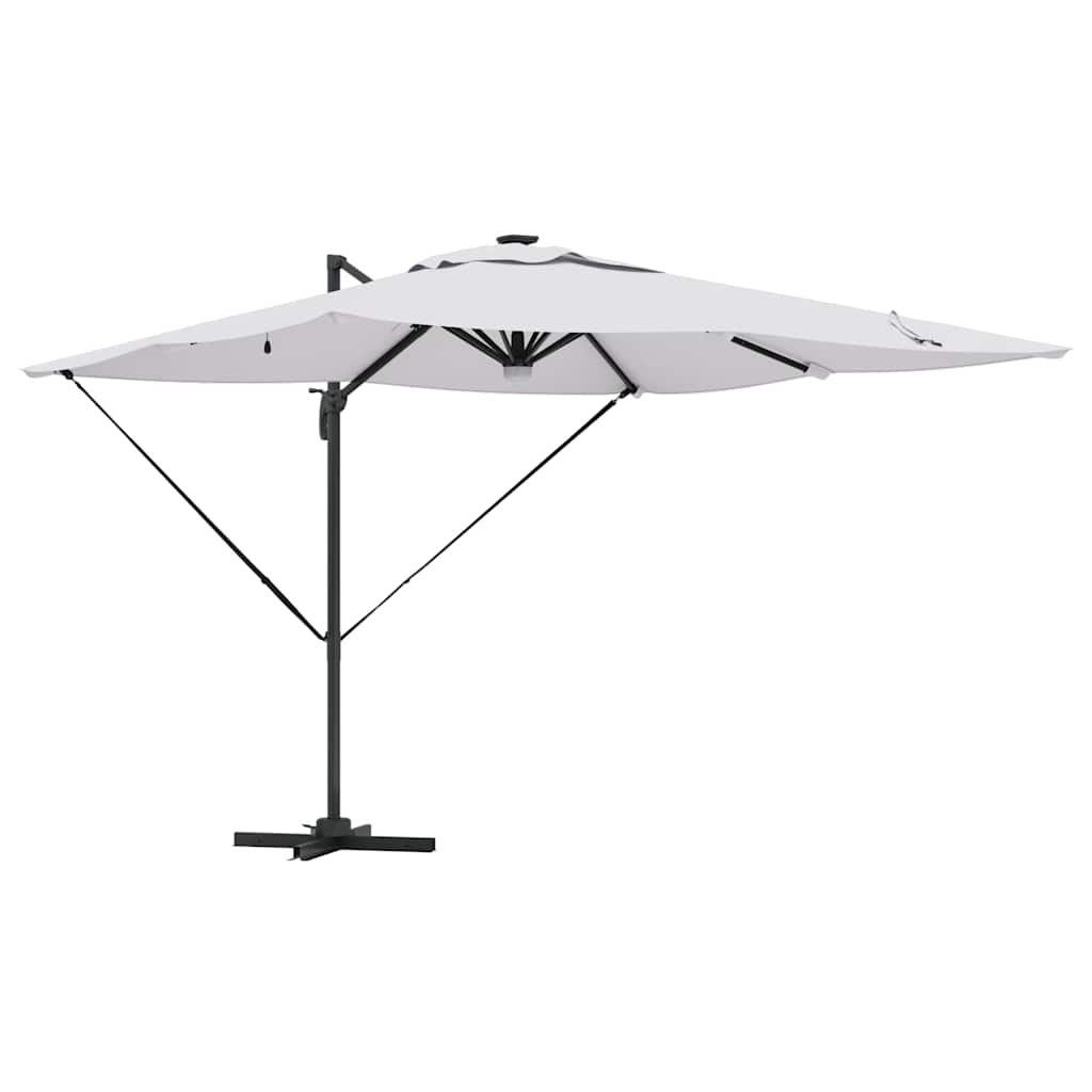 vidaXL Roma Parasol Beige 286 x 284 x 270 cm Aluminium und Polyester