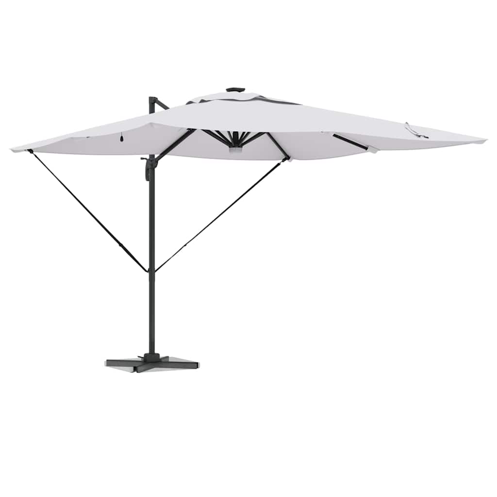 vidaXL Roma Parasol Beige 286 x 284 x 270 cm Aluminium und Polyester