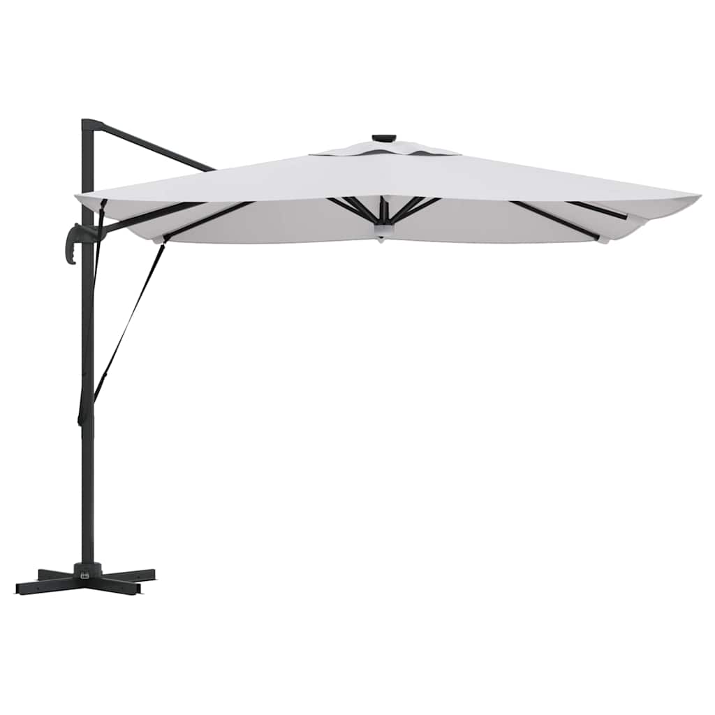 vidaXL Roma Parasol Beige 286 x 284 x 270 cm Aluminium und Polyester