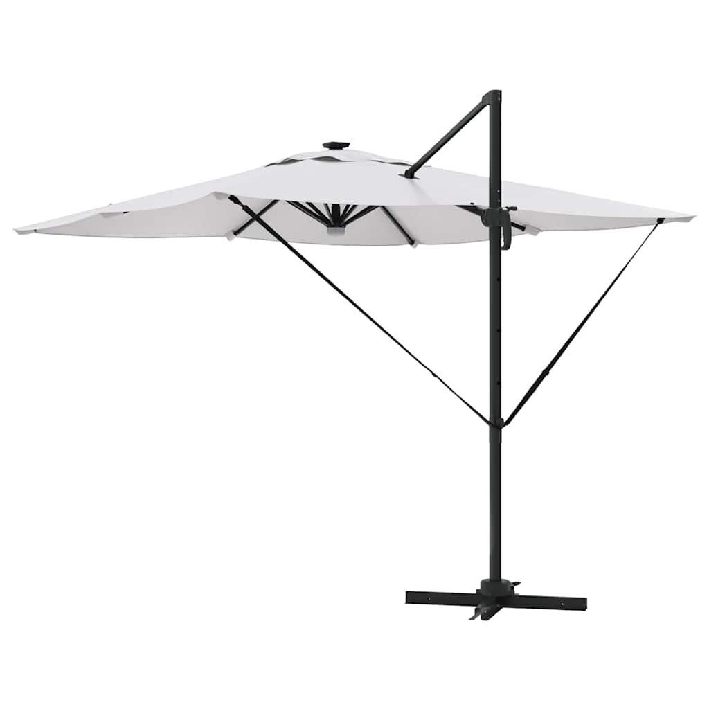vidaXL Roma Parasol Beige 286 x 284 x 270 cm Aluminium und Polyester