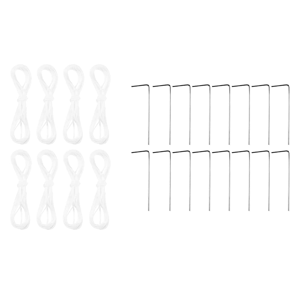 vidaXL Party-Zelt Weiß 400 x 400 x 266 cm Polyethylen