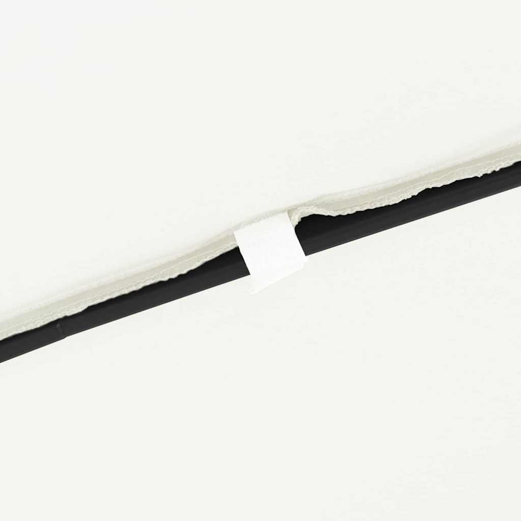 vidaXL Garten-Sonnenschirm Sand 295 x 295 x 245 cm Polyester und Stahl