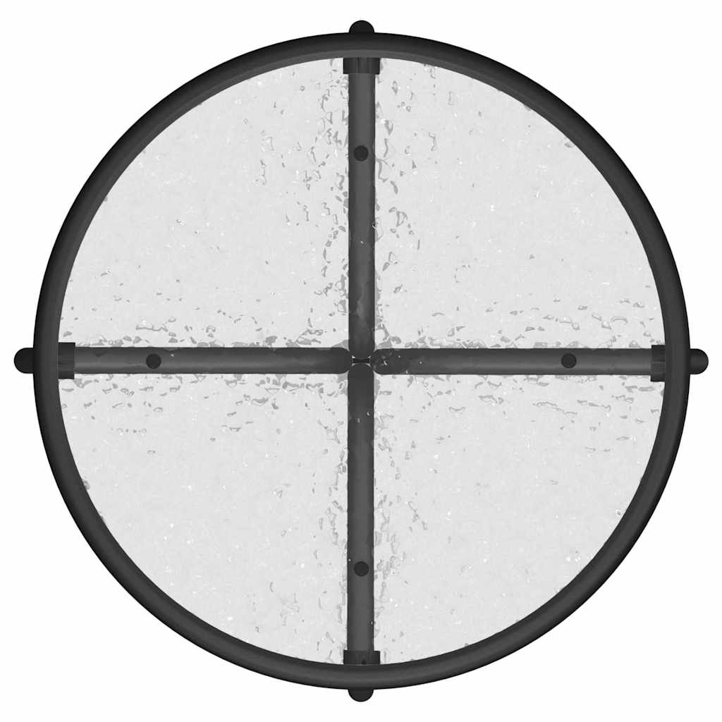 vidaXL Garten Bistro Set 3 pcs Schwarz Stahl