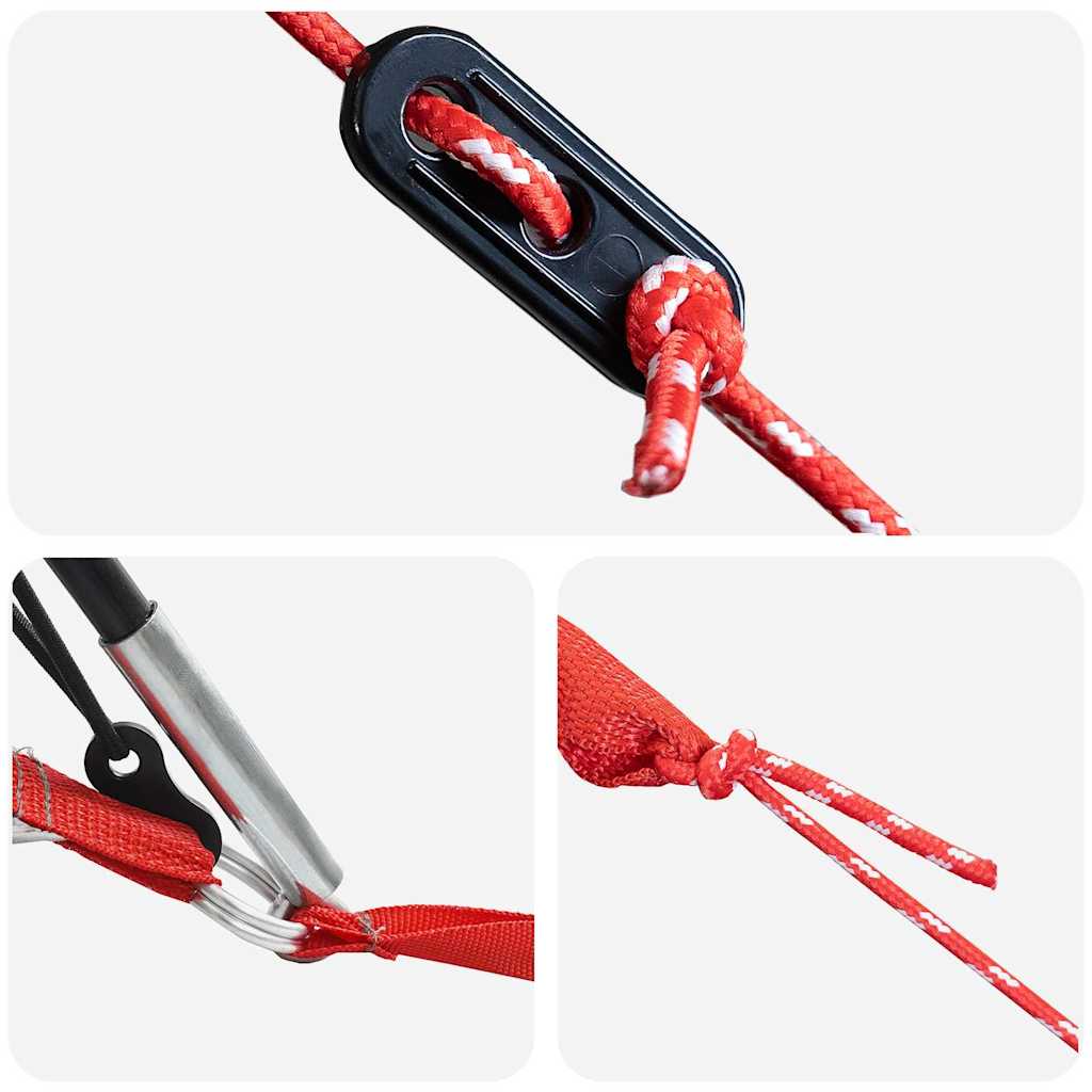 vidaXL Tunnelzelt mit Dach Grün und Weiß 700 x 590 x 215 cm