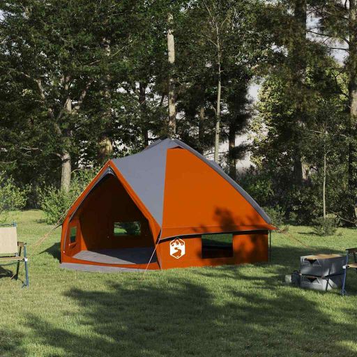 Teepee Zelt mit Dach Grün und Weiß 490 x 410 x 210 cm