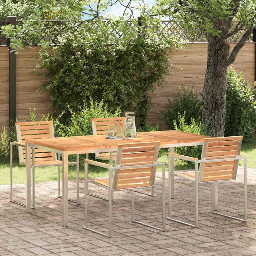 vidaXL Esstisch Braun 90 x 90 x 75 cm Massivholz Akazie