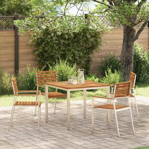 Gartenstuhl 6 pcs Öl-Natur 56 x 54,5 x 87 cm Massivholz Akazie