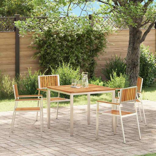 Gartenstuhl 6 pcs Braun 56 x 54,5 x 87 cm Massivholz Akazie